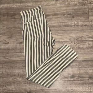Bershka Black and White Skinny Pants